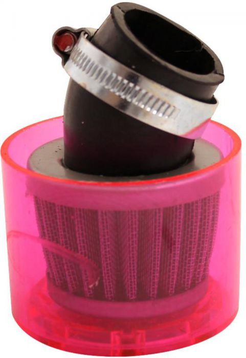 Air Filter - 35mm, Conical, Waterproof, Angled, Yimatzu Brand, Red - 60A1352RD - PBC37F1