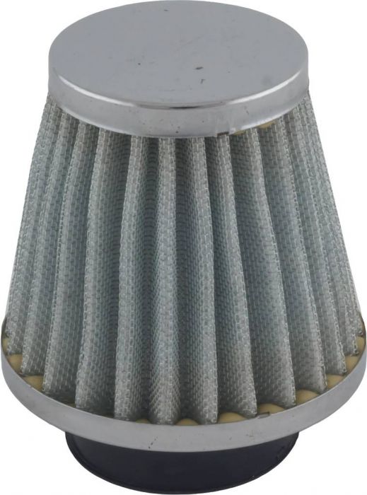Air Filter - 40mm, Tall Stack (65mm), Chrome Conical Air Filter - PBC439FF1