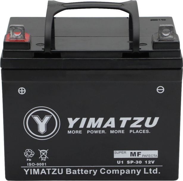 Battery - U1 SP-40 Yimatzu, Maintenance Free - BATMF1240U1 - PBC108EF1