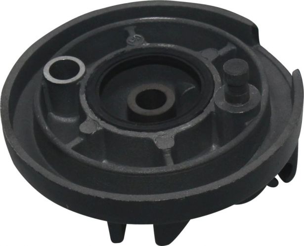 Brake Hub - Drum Brake Backing Plate, Yamaha PW50, Front - 90A5300 - PBC719F1