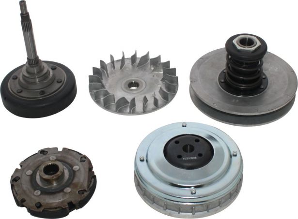 Clutch - Complete Assembly, Torque Convertor, Variator, Clutch Weight, Yamaha, Hisun, 400cc - 30A3340 - PBC1334F1