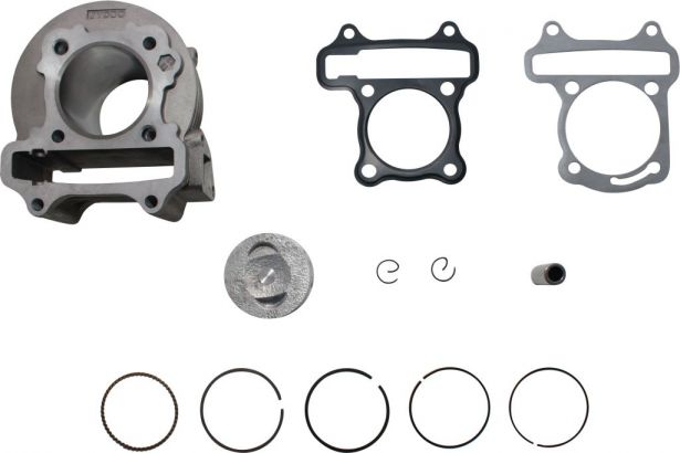 Cylinder Block Assembly - Big Bore, GY6, 50cc to 110cc, 50mm, 12pc - 20A8950 - PBC1603F1