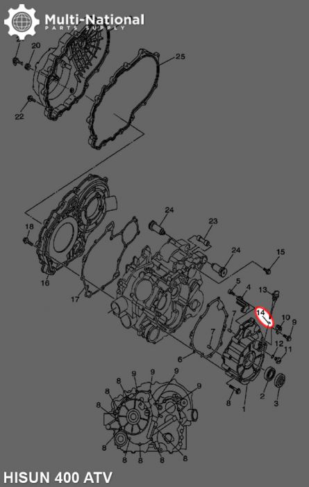 Dip Stick O-Ring - 18x2.4, Hisun, 400-800cc, ATV/UTV - 20A5750 - PBC391EF1
