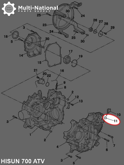 Dip Stick O-Ring - 18x2.4, Hisun, 400-800cc, ATV/UTV - 20A5750 - PBC391EF1