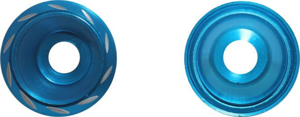 Fork Cups - CNC, Blue, 2pcs - 40D4800BU - PBC469F1