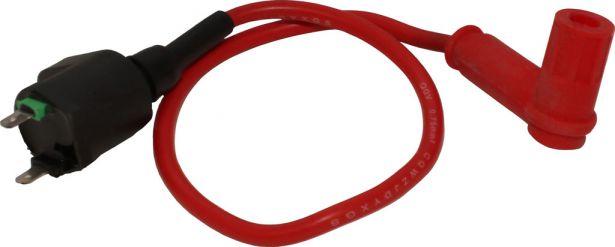 Ignition Coil - 2 Prong, GY6, Performance, Red - 10A2021 - PBC1947F1