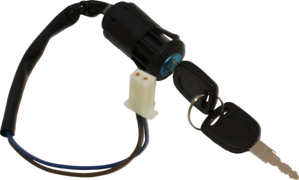 Ignition Key Switch - 2 pin Female, Plastic - 10A4220 - PBC1974F1