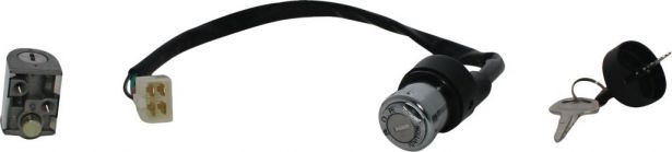 Ignition Key Switch - CFMoto, CF500, Lock Assembly - 10A4238 - PBC2101F1