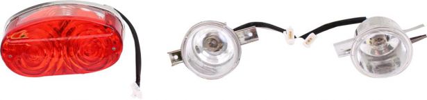 Light Set - 50cc to 250cc ATV, Racing Style (3pcs) - 70A7310 - PBC544F1
