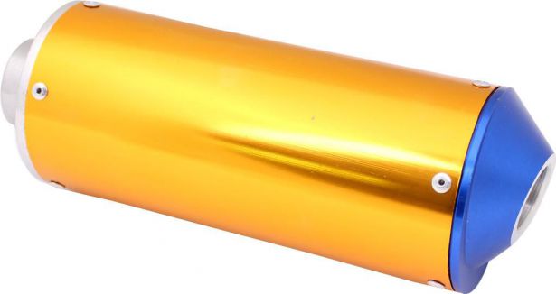 Muffler_ _50cc_to_250cc_Aluminum_Al_Gold_1