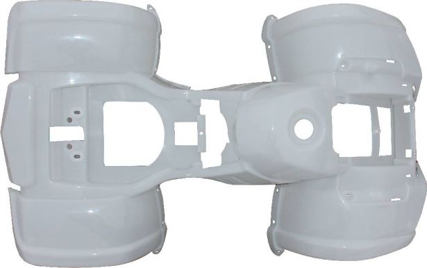 Plastic Set - 50cc to 125cc ATV, White, Utility Style - 70A7120WT - PBC508F1