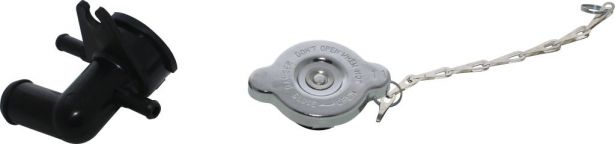 Radiator Cap and Spout Assembly - XY500UE, XY600UE, Chironex - 20A4500 - PBC3057F1