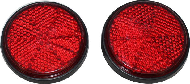 Reflector - Red with Black Base, A-Grade (2pcs) - 40A7515 - PBC494F1
