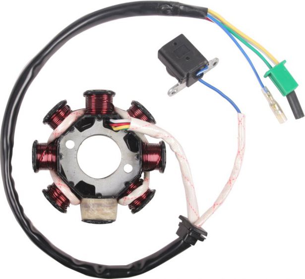Stator - Magneto Coil, 150cc, GY6-8, 5 Wire - 30A9151 - PBC2343F1