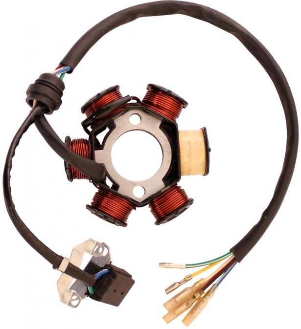 Stator - Magneto Coil, CB6, 5 Wire - 30A9320 - PBC2188F1