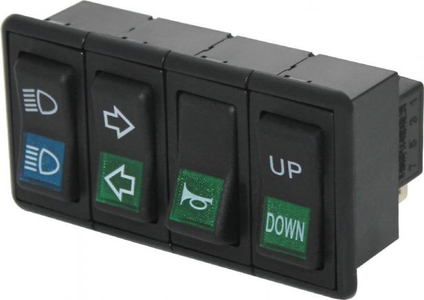 Switch Panel - Combined Switch Assembly, UTV, Odes, 800cc - 10A7280 - PBC2017F1