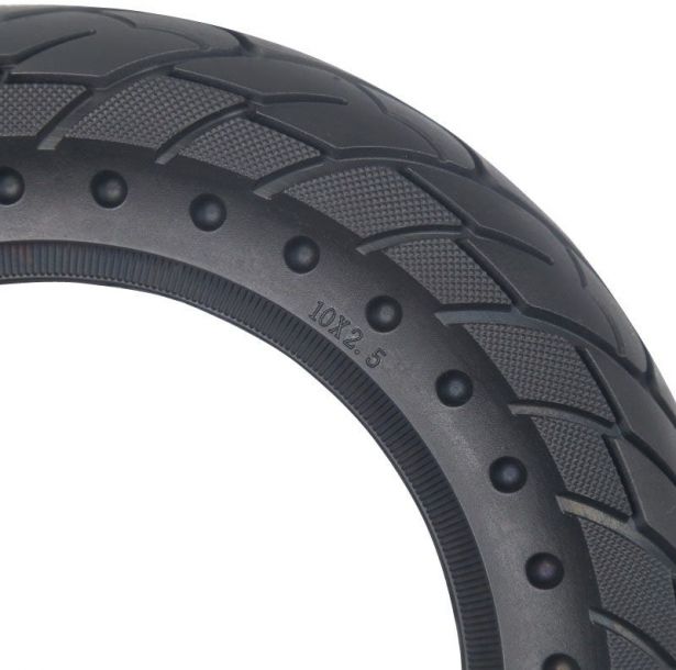 Tire - 10x2.5, Bihoneycomb, Solid, Rim Groove Width 34mm - PBC40K1025F1