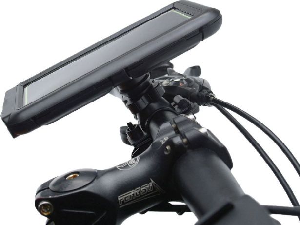 Touchscreen_Cell_Phone_Mount_ _Mobile_Phone_Holder_Universal_Fit_Up_to_6 5_Inch_Devices_Black_Waterproof_1
