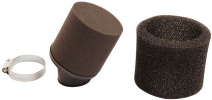 Air Filter - 35mm, Sponge, Angled, Yimatzu Brand, Black - 60A2350BK - PBC41F1