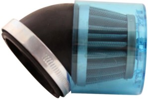 Air Filter - 58mm to 60mm, Conical, Waterproof, Angled, Yimatzu Brand, Blue - 60A1402BU - PBC51F1