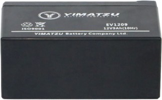 Battery - EV1209, 12V 9.0AH, Yimatzu, T2 Terminals - BATEV12009T2 - PBC106EF1