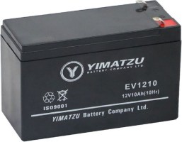 Battery - EV1210, 12V 10AH, Yimatzu, T2 Terminals - PBCBATEV120F1