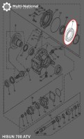 Bearing - 16017, 130x85x14, ATV, Hisun, 500-800cc (1pc) - BRG1607 - PBC201F1