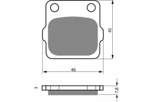 Brake Pads - FA84, 250cc to 660cc - 90A1040 - PBC713F1