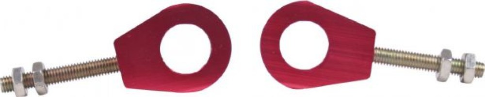 Chain Tensioners - Chain Adjuster, Red, CNC Machined, 50cc to 250cc, 2 pcs - 70A9720RD - PBC1164F1