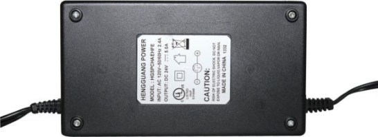 Charger - 24V, 5A, 3-Pin Inline Plug (Female DIN) - CHG2450FS - PBC1868F1
