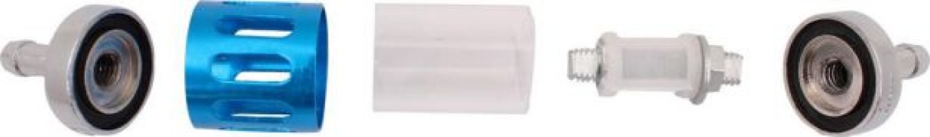 Fuel Filter - Posh Racing, Silver/Blue - 20A5240BU - PBC2604F1