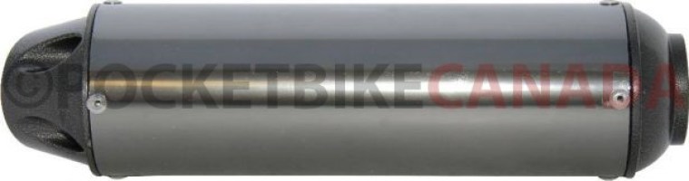 Muffler - 50cc to 250cc, Chrome - MFL5010CR - PBC2451F1