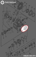 Oil Seal - 65mm/90mm/9mm, 400-800cc, Hisun - 20A5580 - PBC297F1