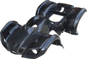 Plastic Set - 50cc to 125cc ATV, Black, Utility Style - 70A7120BK - PBC454F1