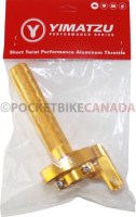 Throttle Lever - Twist Grip, CNC, 90cc to 250cc, Dirt Bike, Yimatzu Brand, Gold - 70A3250GD - PBC2789F1