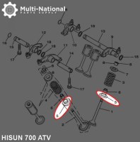 Valve Spring Plate - ATV, Hisun, 700cc - 20A2370 - PBC1561F1