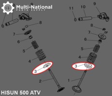 Valve Spring Plate - Hisun, 400-500cc, ATV/UTV - 20A2340 - PBC1612F1