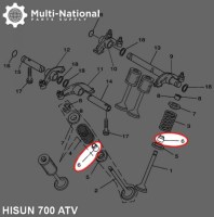 Valve Stem Seal - ATV, Hisun, 700cc - 20A2270 - PBC1511F1